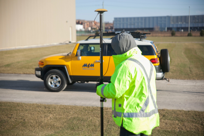 MRM surveyor using field equipment